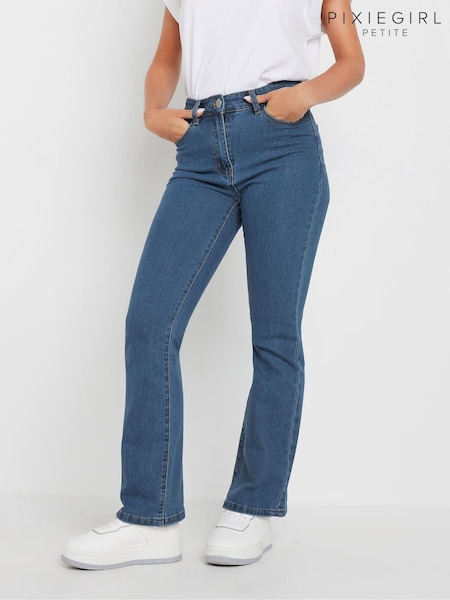 PixieGirl Petite Blue Bootcut 100% Cotton Jeans (AC7462) | $60