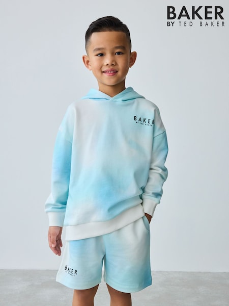 Baker by Ted Baker Blue 100% Cotton Hoodie and Shorts Set (AC7482) | R$ 375 - R$ 425