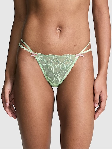 Victoria's Secret PINK Pale Petal Green G String Lace Knickers (AC7567) | €10.50