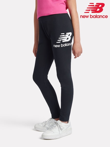 Чорний - New Balance Kids Stacked Logo легінси (AC7696) | 1 682 грн - 2 043 грн