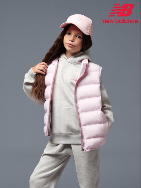 ורוד - New Balance Girls Bond Quilted Gilet (AC7706) | ‏377‏₪ - ‏453‏ ₪