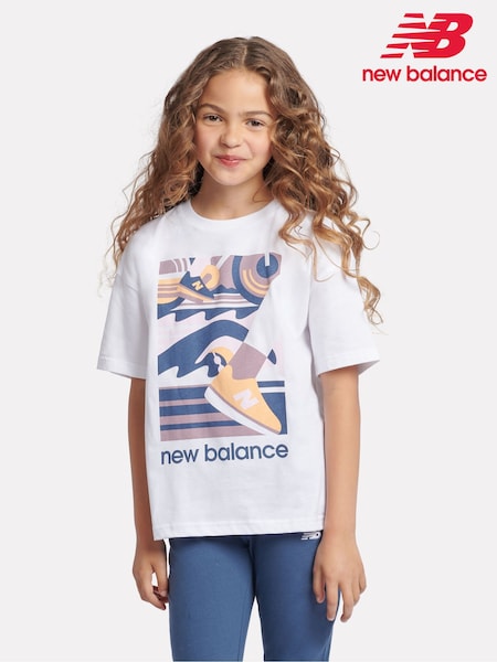 New Balance Girls 100% Cotton Greatest Hits T-shirt (AC7708) | ‏101‏₪ - ‏121‏ ₪