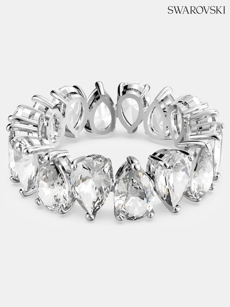 Swarovski Drop Cut Rhodium Plated Vittore Ring (AC7724) | 1,184 LEI