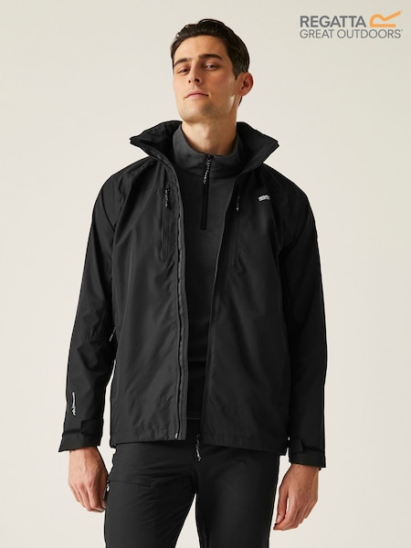 Regatta Black Mens Calderdale VI Waterproof Jacket (AC7727) | €80