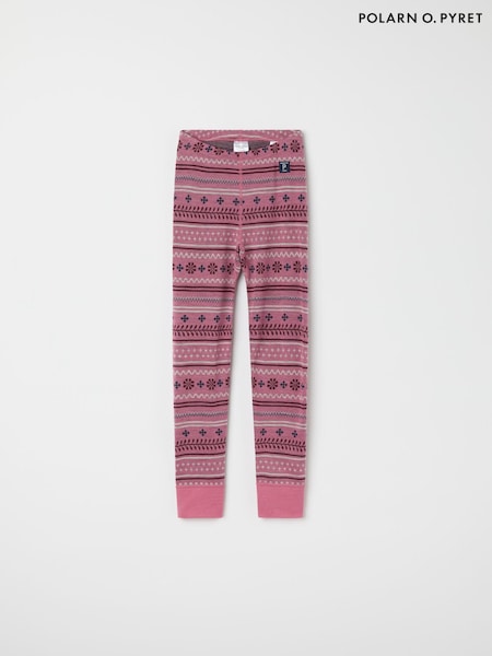 Polarn O. Pyret Pink Merino Wool Nordic Thermal Top (AC7730) | R$ 345