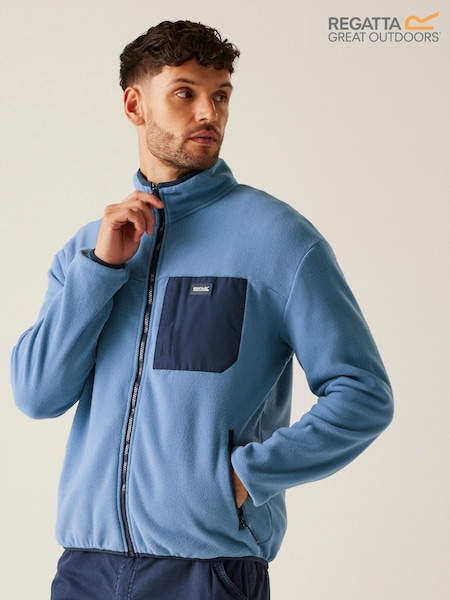 Regatta Blue Mens Frankie Full Zip Fleece (AC7737) | €43