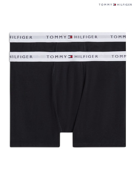 Tommy Hilfiger Black Tommy Hilfiger Signature Essential Black Boxer Briefs 2 Pack (AC7813) | € 19