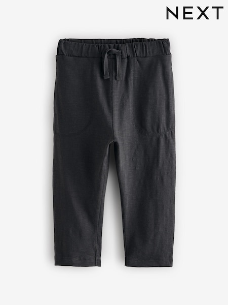 Charcoal Grey Lightweight 100% Cotton Jersey Joggers (3mths-7yrs) (AC7892) | €7 - €10