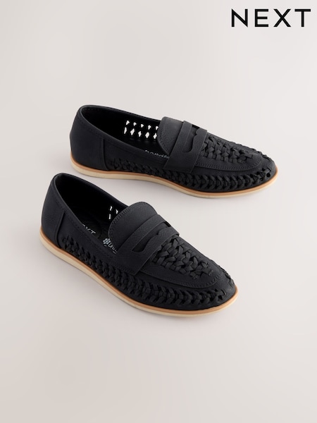 שחור - Woven Loafers (AC7902) | ‏101‏₪ - ‏130‏ ₪