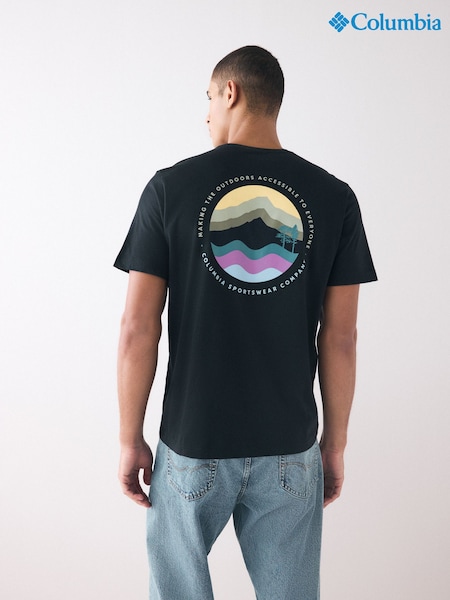 Columbia Kettle River™ Outdoor 100% Cotton Black T-Shirt (AC7948) | €36