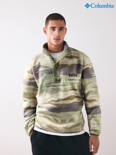 Columbia Green Helvetia™ II Printed Half Snap Fleece (AC7960) | €102