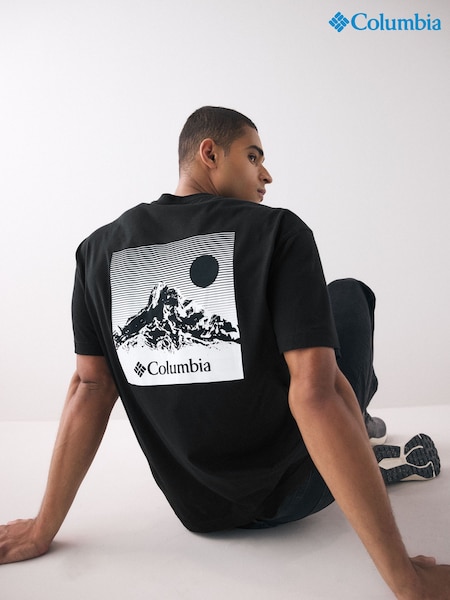 Columbia Butte™ Graphic Black T-Shirt (AC7976) | 148 QAR