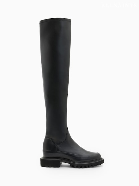 AllSaints Black Leona Boots (AC8179) | AED812