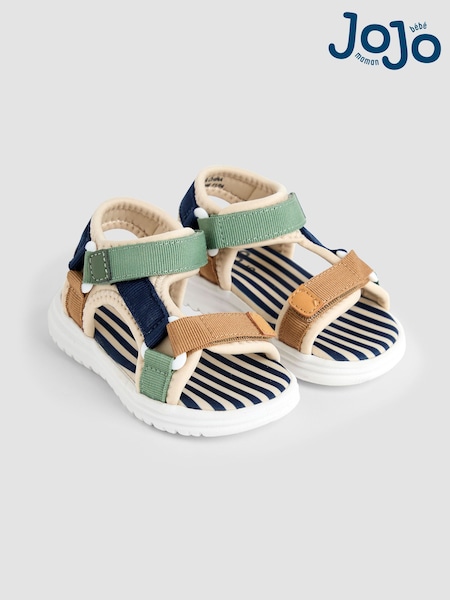 JoJo Maman Bébé Stone Adjustable Strap Sandals (AC8312) | €32 - €35