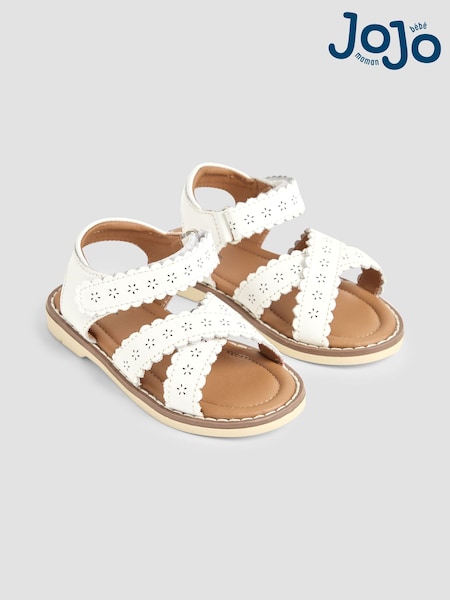 JoJo Maman Bébé Cross-Over Leather Sandals (AC8317) | 38 € - 41 €