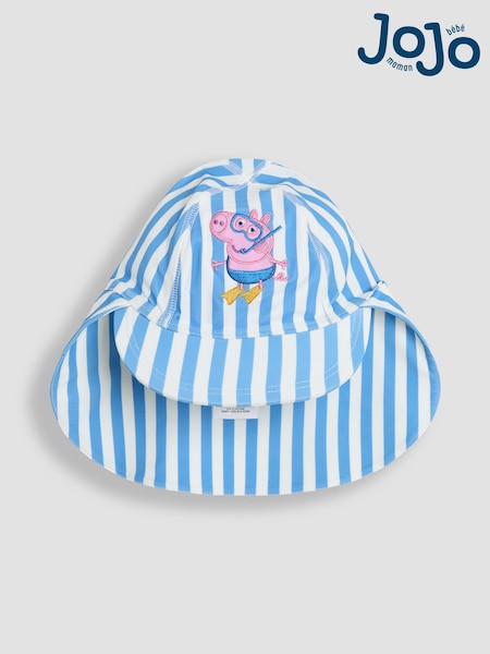 JoJo Maman Bébé Blue Peppa Pig Sun Protection Hat (AC8320) | 69 QAR - 79 QAR