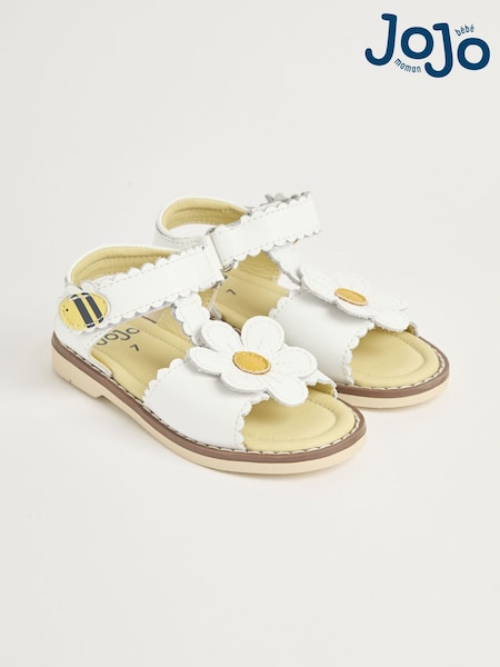 JoJo Maman Bébé Flower Print Leather Sandals (AC8322) | 41 € - 45 €
