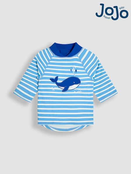 JoJo Maman Bébé Blue Appliqué Sun Protection Rash Vest (AC8324) | 961 UAH - 1,081 UAH