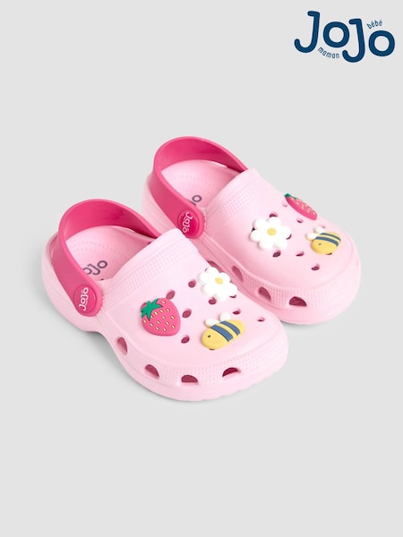 JoJo Maman Bébé Pink Slip On Clog (AC8331) | €28 - €33