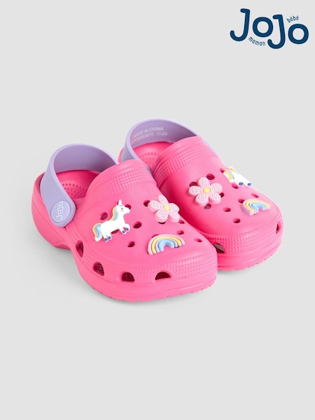 JoJo Maman Bébé Fuchsia Slip On Clog (AC8347) | €28 - €33