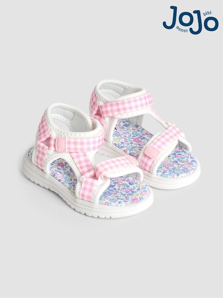 وردي - JoJo Maman Bébé Adjustable Strap Sandals (AC8349) | ‏116 د.إ.‏ - ‏ 128‏ د.إ.