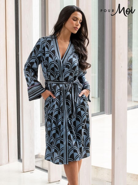 Pour Moi Satin Print Mix Midi Gown (AC8385) | 55 €