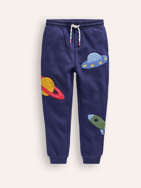 Boden Blue Appliqué Joggers (AC8420) | AED102