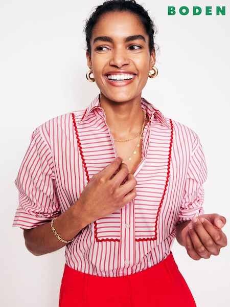 Boden 100% Cotton Connie Relaxed Cotton Shirt (AC8529) | 54 €
