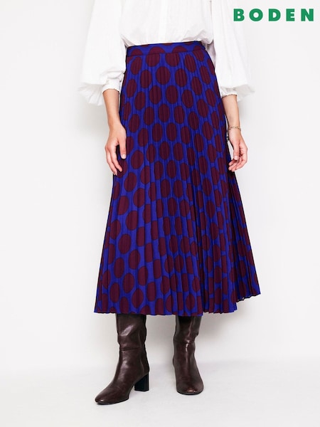Boden Camilla Pleated Midi Skirt (AC8557) | ‏654‏₪