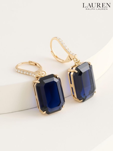 Lauren Ralph Lauren Gold Tone Stone Drop Earrings in Gift Box (AC8629) | €43