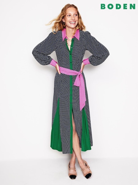 Boden Martha Godet Maxi Shirt Dress (AC8665) | 117 €