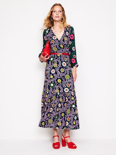 Boden Ophelia Wrap Midi Jersey Dress (AC8667) | 514 LEI