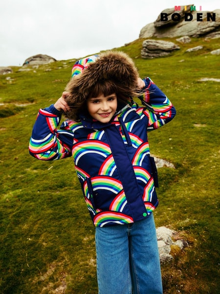 Boden Blue All-Weather Waterproof Coat (AC8675) | AED218 - AED230