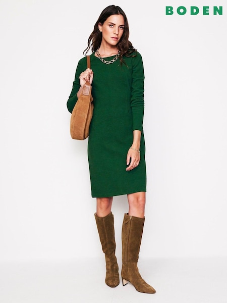 Boden Green Ellen Ottoman Dress (AC8723) | €53