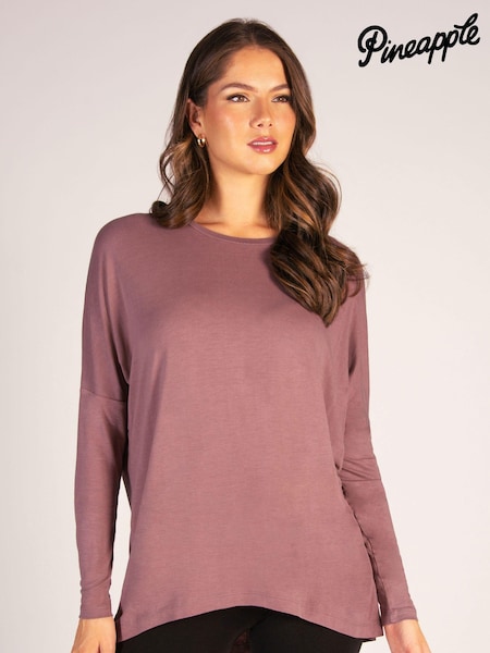 Pineapple Brown Womens Script Long Sleeves Top (AC8725) | €32