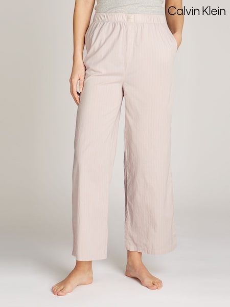 Calvin Klein Pink White 100% Cotton Lounge Trousers (AC8740) | €38