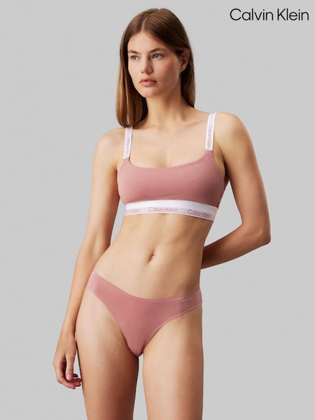 Roșu - Bralette Calvin Klein cu căptușeală ușoară Modern Air (AC8768) | 142 LEI