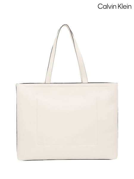 Calvin Klein Natural Slim Sculpted Debossed Tote (AC8790) | AED349