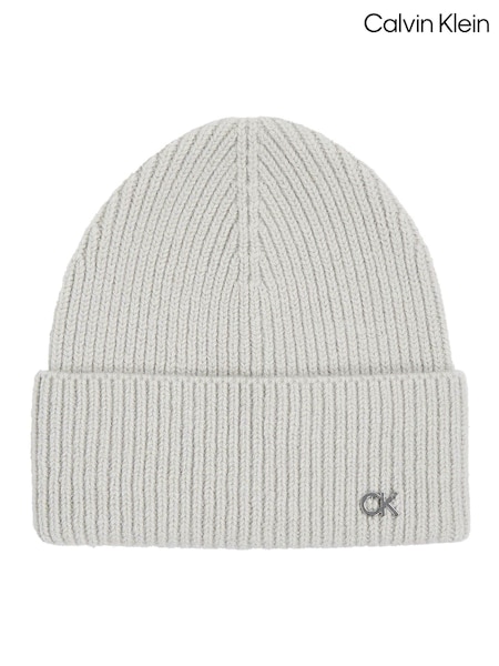 Calvin Klein Grey Rib Beanie (AC8802) | €27