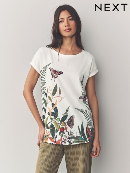 צבעוני - Cap Sleeve T-shirt Top (AC8852) | ‏60‏₪