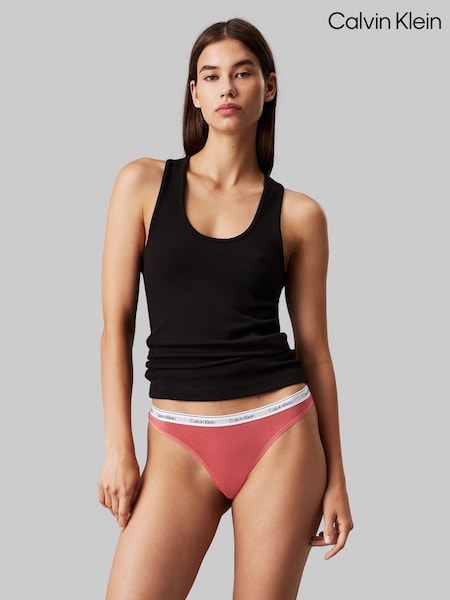 Calvin Klein Natural Modern Logo Thong (AC8883) | AED41