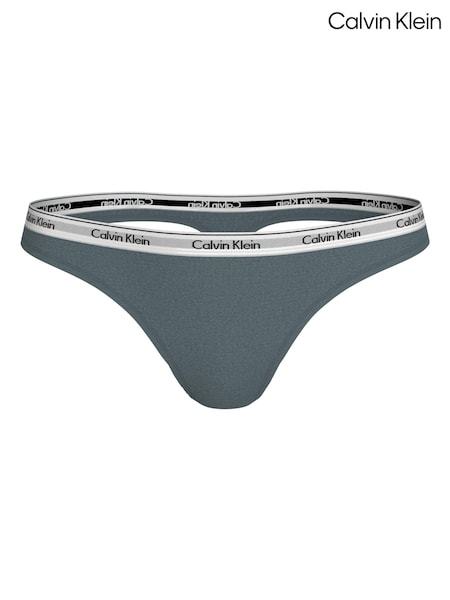 Albastru - Calvin Klein Modern Logo Thong (AC8896) | 50 LEI