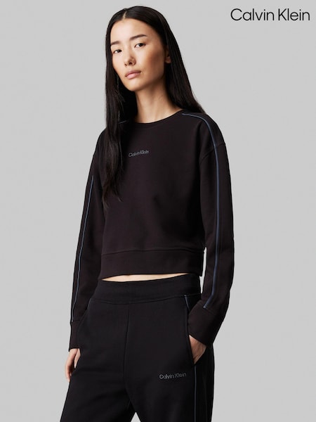 Calvin Klein Black 100% Cotton Crew Pullover Sweater (AC8899) | €41.50