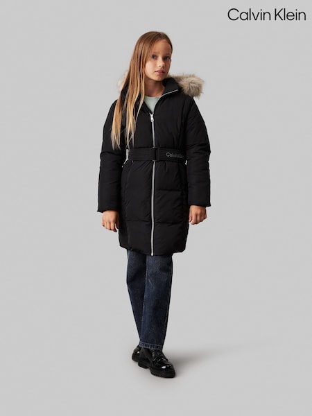 Calvin Klein Classic Belted Faux Fur Coat (AC8943) | ‏1٬339 ر.س.‏