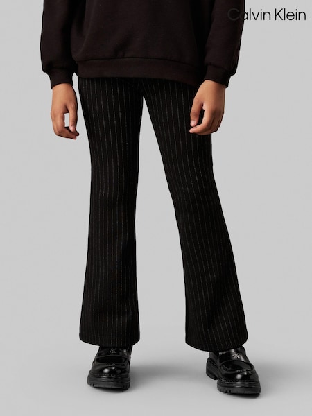 Calvin Klein Pinstripe Flare Trousers (AC8945) | 208 LEI