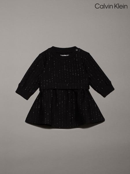 Calvin Klein Pinstripe Long Sleeved Dress (AC8952) | ‏327‏₪