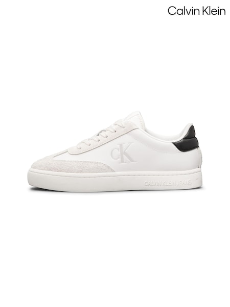 Calvin Klein White Classic Cupsole Low Mix Trainers (AC8966) | AED291