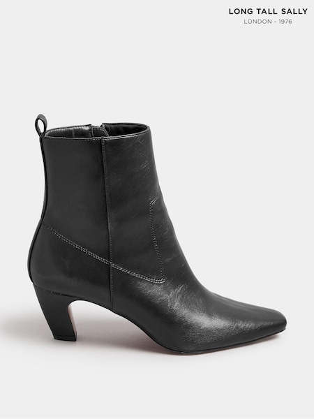 Long Tall Sally Black Mid Heel Ankle Boots (AC9017) | 3,605 UAH