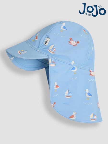 JoJo Maman Bébé Blue Sun Protection Hat (AC9049) | €22 - €26
