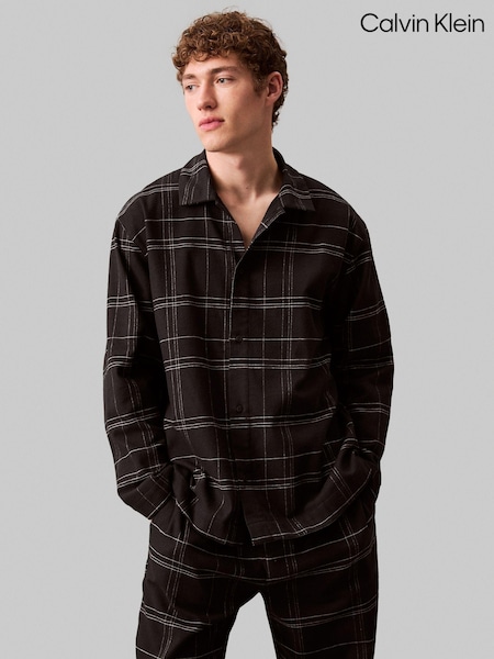 Calvin Klein Black 100% Cotton Long Sleeved Button Down Shirt (AC9073) | €40